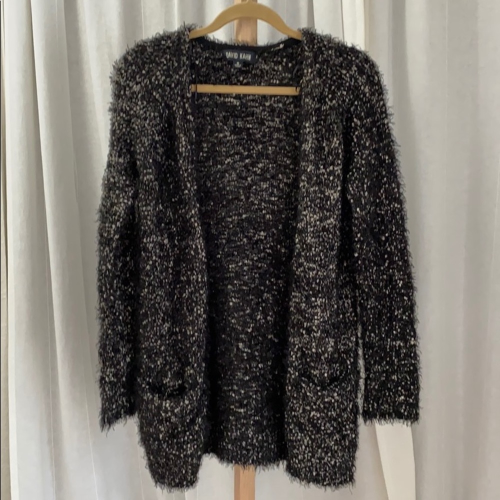 David Kahn fuzzy cardigan‎